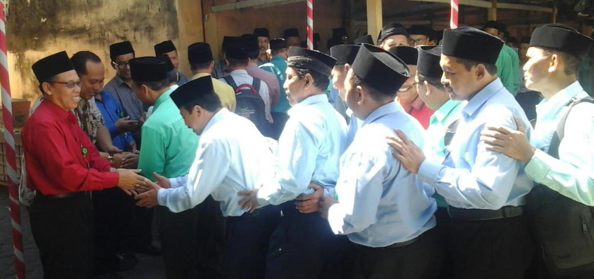 Kakankemenag menerima jabattangan halal bihalal