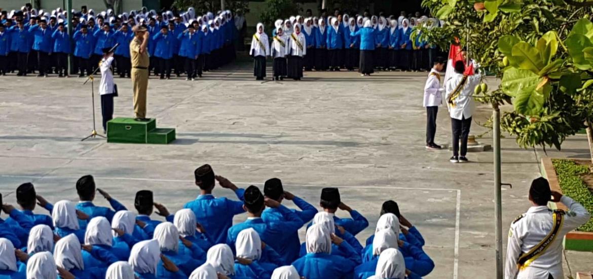 Upacara MTs N 4 Bantul