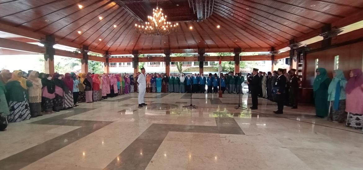 Kankemenag Bantul Gelar Upacara Hab Ke 77 Sekaligus Penyerahan Penghargaan Kemenag Bantul 9103